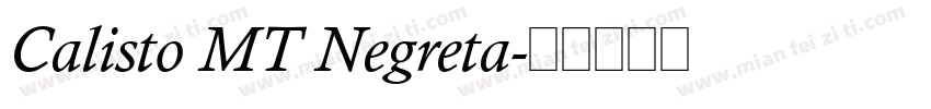 Calisto MT Negreta字体转换
